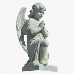 Скульптура из мрамора S_08 Ангел в молитве